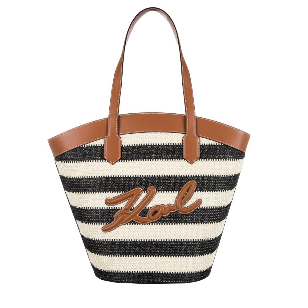 関税込 KARL LAGERFELD TULIP ハンドバッグ Women's K/AVIATOR TULIP TOTE BAG by KARL LAGERFELD | Free
