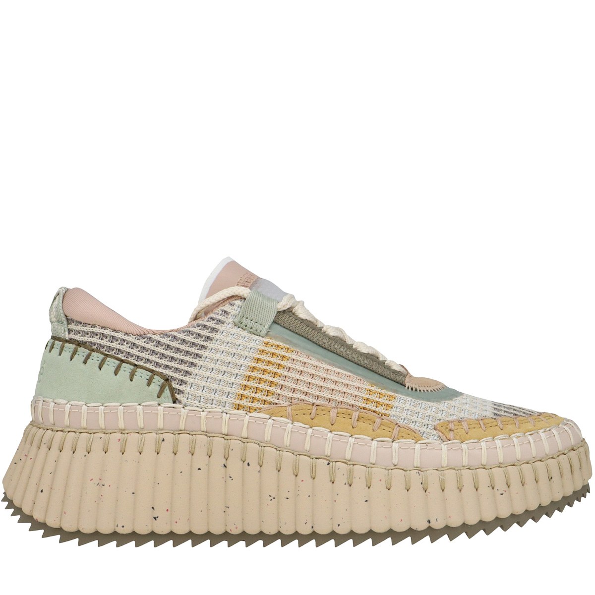 【Chloe】NAMA SNEAKER◆CHC22S579Y0 Chloé Nama sneakers for Women - White in Qatar | Level Shoes