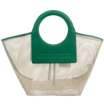 WBS22CASN003 CALA SMALL NET TOTE HANDBAG HEREU