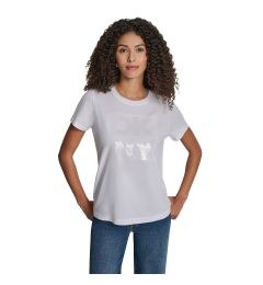 DJ6T1684 LOGO ΜΠΛΟΥΖΑΚΙ ΚΟΝΤΟΜΑΝΙΚΟ DKNY