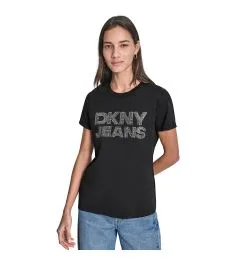 DJ6T1692 LOGO ΜΠΛΟΥΖΑΚΙ ΚΟΝΤΟΜΑΝΙΚΟ DKNY