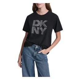 DJ6T1741 LOGO ΜΠΛΟΥΖΑΚΙ ΚΟΝΤΟΜΑΝΙΚΟ DKNY