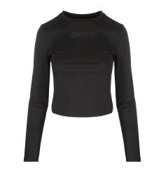 DP5T1181 LOGO ΜΠΛΟΥΖΑ ΜΑΚΡΥΜΑΝΙΚΗ DKNY