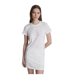 DP6T1698 LOGO ΜΠΛΟΥΖΑ ΚΟΝΤΟΜΑΝΙΚΗ DKNY