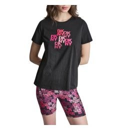 DP6T1760 LOGO ΜΠΛΟΥΖΑ ΚΟΝΤΟΜΑΝΙΚΗ DKNY