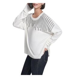 P5MSBY44  ΠΟΥΛΟΒΕΡ ΜΑΚΡΥΜΑΝΙΚΟ DKNY