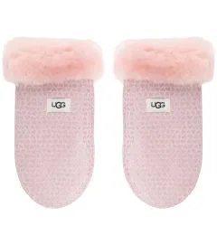 100116 K PINK HEARTS MITTEN ΓΑΝΤΙΑ UGG