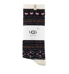 1105868 Leslie Graphic Crew Sock ΚΑΛΤΣΑ ΜΕΣΑΙΑ UGG