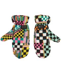 21661 W CHECKS PRINT MITTEN ΓΑΝΤΙΑ UGG