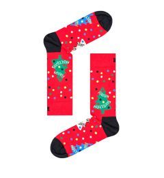 P000266 Happy Holidays Sock ΚΑΛΤΣΑ ΜΕΣΑΙΑ HAPPY SOCKS