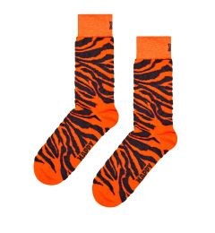 P001305 Fluffy Zebra Sock ΚΑΛΤΣΑ ΜΕΣΑΙΑ HAPPY SOCKS