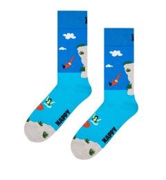 P002602 Cliff Diving Sock ΚΑΛΤΣΑ ΜΕΣΑΙΑ HAPPY SOCKS