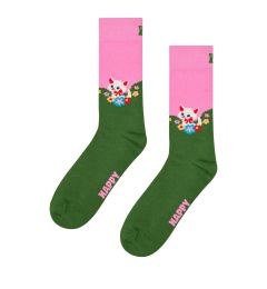 P003188 Kitten And Flowers Sock ΚΑΛΤΣΑ ΜΕΣΑΙΑ HAPPY SOCKS