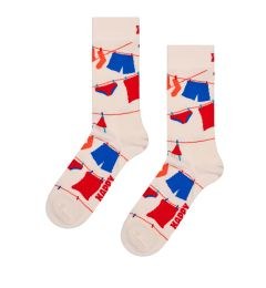 P004488 Clothesline Sock ΚΑΛΤΣΑ ΜΕΣΑΙΑ HAPPY SOCKS