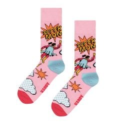 P005317 Flying Super Mom Sock ΚΑΛΤΣΑ ΜΕΣΑΙΑ HAPPY SOCKS