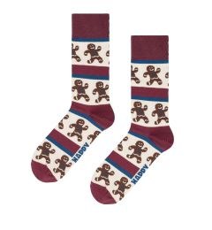 P005320 Gingerbread Stripe Sock ΚΑΛΤΣΑ ΜΕΣΑΙΑ HAPPY SOCKS