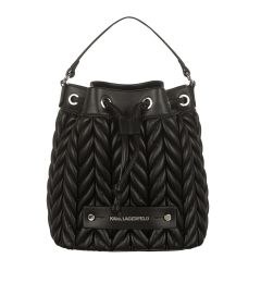 A4W30074 K/WEAVE BUCKET HANDBAG KARL LAGERFELD