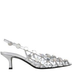 250WSH00844 LBT112SA Grid SLINGBACK THE ATTICO