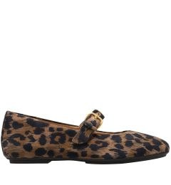 E3L-D20 DELICATO MARY JANE - LEOPARD PRINTED SUEDE ΜΠΑΛΑΡΙΝΑ FIT FLOP