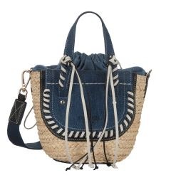 HABANERA AZUL - DENIM  TOTE HANDBAG CUBA LAB