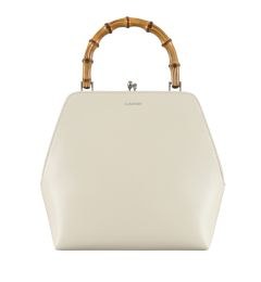 J07WD0021P5356 GOJI SQUARE SM BAMBOO TOP HANDLE HANDBAG JIL SANDER