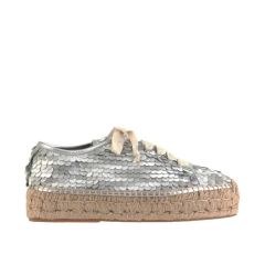 M4708 SILVER ESPADRILLIA FLAT ΕΣΠΑΝΤΡΙΓΙΑ FLAT PREMIATA