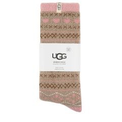 1105868 Leslie Graphic Crew Sock ΚΑΛΤΣΑ ΜΕΣΑΙΑ UGG