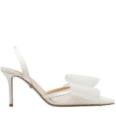 SS26-S1055-85-LAC-WHT LE CADEAU SLINGBACK MACH & MACH