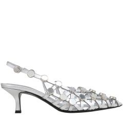 250WSH00844 LBT112SA Grid SLINGBACK THE ATTICO