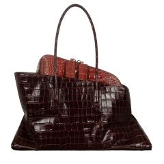 260WAH00054 LBT155PR La Passeggiata TOP HANDLE HANDBAG THE ATTICO