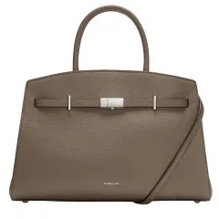 D111 SM GR LEA THE MIDI HUDSON TOP HANDLE HANDBAG DEMELLIER