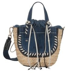 HABANERA AZUL - DENIM  TOTE HANDBAG CUBA LAB