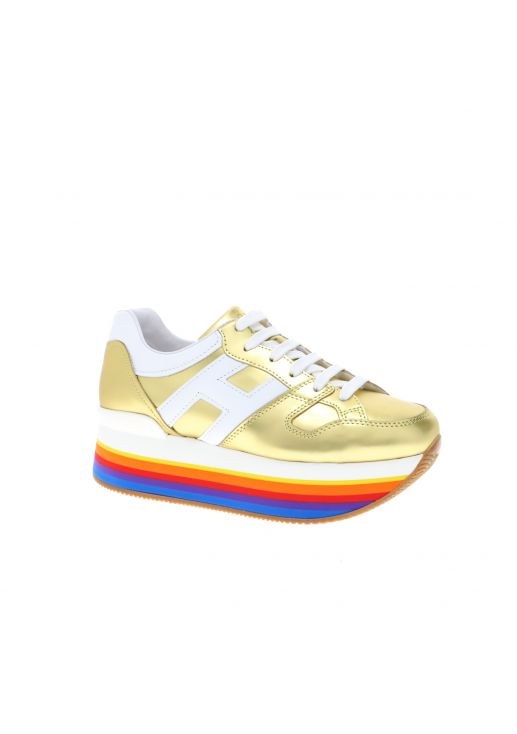 HXW4210T548KG4 H421 MICRO RAINBOW ALLAC.H GRA SNEAKER HOGAN