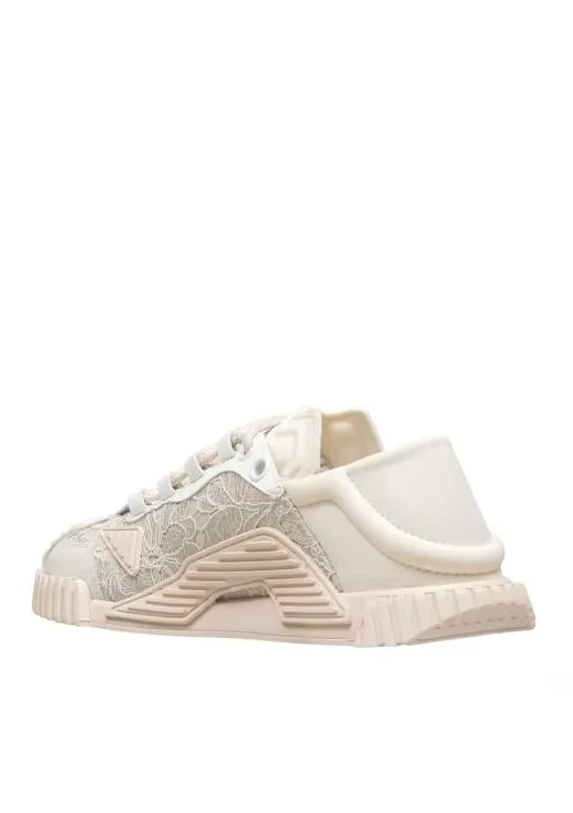 スニーカー Dolce & Gabbana FW25 Lace sneakers (CK1837AX372 80005) Dolce Gabbana - NS1 beige and pink sneakers | Exclusive