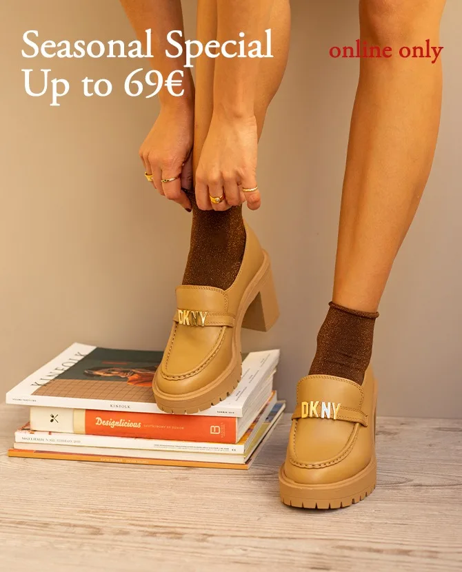 <h3>Seasonal Special up to 69€</h3><br>Ανακαλύψτε τα must-have σχέδια της σεζόν σε μοναδικές τιμές έως 69€.<p></p>